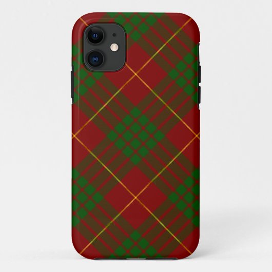 Coques Case-Mate iPhone Tartan Cameron rouge vert carreau (Dos)