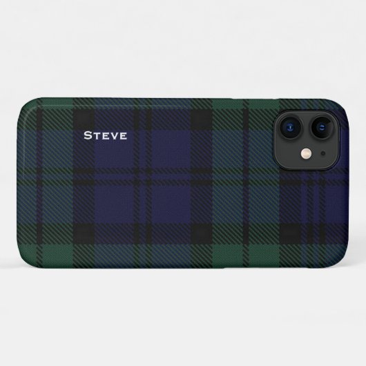 Coques Case-Mate iPhone Tartan de Black Watch (Dos (Horizontal))