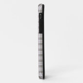 Coques Case-Mate iPhone Tartan de mode gris (Dos/Gauche)