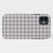 Coques Case-Mate iPhone Tartan de mode gris (Dos (Horizontal))
