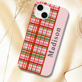 Coques Case-Mate iPhone Tartan De Noël écossais Rouge Et Vert