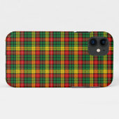 Coques Case-Mate iPhone Tartan écossais Buchanan jaune vert rouge de kilt (Dos (Horizontal))