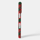 Coques Case-Mate iPhone Tartan écossais diagonal rouge et vert (Verso / Droite)