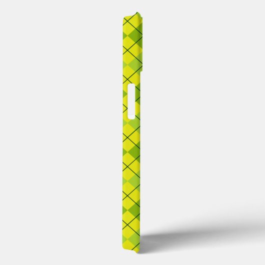 Coques Case-Mate iPhone Tartan écossais vert vif Motif (Verso / Droite)