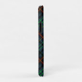 Coques Case-Mate iPhone Tartan en bleu, orange, vert... (Dos/Droite)