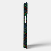 Coques Case-Mate iPhone Tartan en bleu, orange, vert (Verso / Droite)