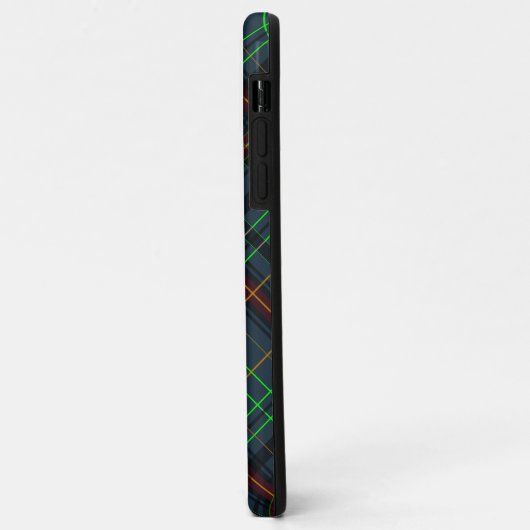 Coques Case-Mate iPhone Tartan en bleu, orange, vert... (Dos/Gauche)