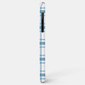 Coques Case-Mate iPhone Tartan en turquoise... (Dos/Gauche)