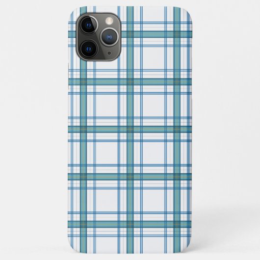 Coques Case-Mate iPhone Tartan en turquoise... (Dos)