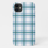 Coques Case-Mate iPhone Tartan en turquoise... (Dos)