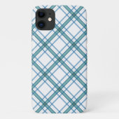 Coques Case-Mate iPhone Tartan en turquoise... (Dos)