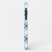 Coques Case-Mate iPhone Tartan en turquoise... (Dos/Gauche)