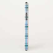 Coques Case-Mate iPhone Tartan en turquoise... (Dos/Droite)