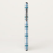 Coques Case-Mate iPhone Tartan en turquoise... (Dos/Gauche)