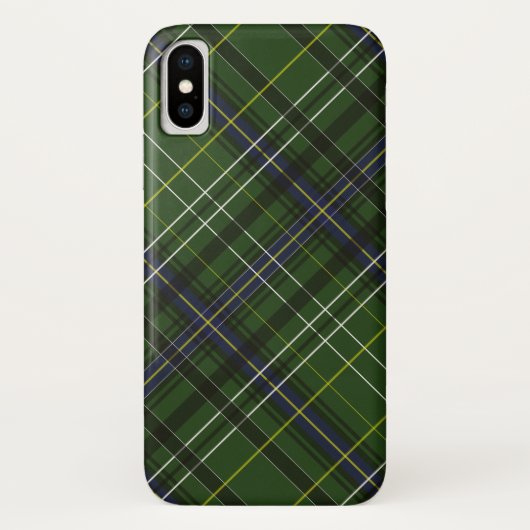 Coques Case-Mate iPhone Tartan en vert (Dos)