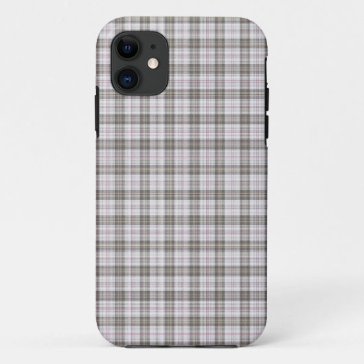 Coques Case-Mate iPhone Tartan gris mode (Dos)