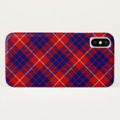 Coques Case-Mate iPhone tartan Hamilton rouge bleu violet carreau (Dos (Horizontal))