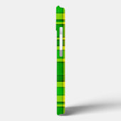 Coques Case-Mate iPhone Tartan jaune vert (Verso / Gauche)