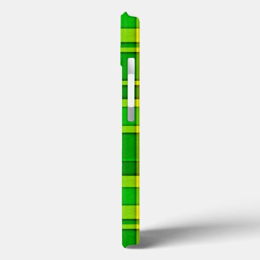 Coques Case-Mate iPhone Tartan jaune vert (Verso / Gauche)