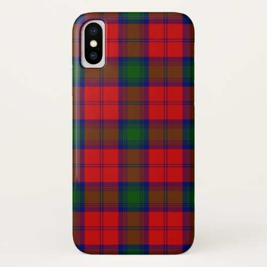 Coques Case-Mate iPhone Tartan Lindsay rouge vert carreau (Dos)