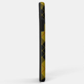 Coques Case-Mate iPhone tartan MacLeod jaune carreaux noir (Dos/Droite)