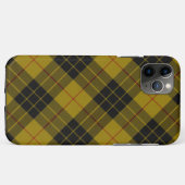 Coques Case-Mate iPhone tartan MacLeod jaune carreaux noir (Dos (Horizontal))