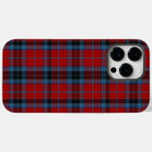 Coques Case-Mate iPhone Tartan MacTavish rouge et bleu plaid (Verso (horizontal))
