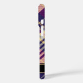 Coques Case-Mate iPhone Tartan mauve, or et bleu (Verso / Gauche)