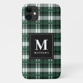 Coques Case-Mate iPhone Tartan monogramme plaid (Dos)