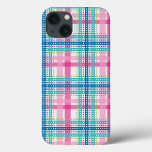 Etui iPhone 13 Tartan, motif plaid