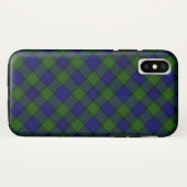 Coques Case-Mate iPhone Tartan Murray bleu vert carreaux (Dos (Horizontal))