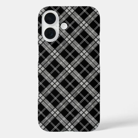 Coques Case-Mate iPhone Tartan noir (Verso)
