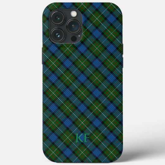 Coques Case-Mate iPhone Tartan officiel Fergusson avec monogramme / nom (Verso)