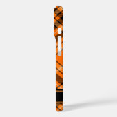Coques Case-Mate iPhone Tartan orange d'Halloween (Verso / Gauche)