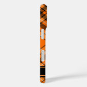 Coques Case-Mate iPhone Tartan orange d'Halloween (Verso / Droite)