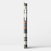 Coques Case-Mate iPhone Tartan plaid automne motif en noir, orange, bleu (Verso / Gauche)
