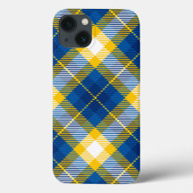 Tartan Plaid bleu jaune