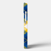 Coques Case-Mate iPhone Tartan Plaid bleu jaune (Verso / Gauche)