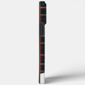 Coques Case-Mate iPhone Tartan Plaid Élégant Script Nom bleu (Verso / Droite)