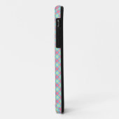 Coques Case-Mate iPhone Tartan rose jaune bleu (Dos/Gauche)