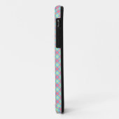 Coques Case-Mate iPhone Tartan rose jaune bleu (Dos/Gauche)
