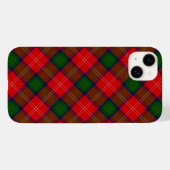 Coques Case-Mate iPhone Tartan rouge de Chisholm (Verso (horizontal))