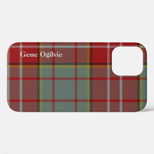 Coques Case-Mate iPhone Tartan rouge et gris (Verso (horizontal))