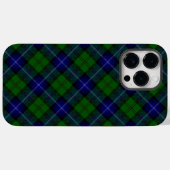 Coques Case-Mate iPhone Tartan Urquhart bleu vert plaid (Verso (horizontal))