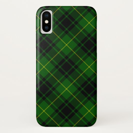 Coques Case-Mate iPhone tartan vert MacArthur carreau (Dos)