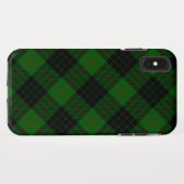 Coques Case-Mate iPhone Tartan vert noir Gunn (Dos (Horizontal))