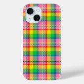 Coques Case-Mate iPhone Tartan vert rose (Verso)