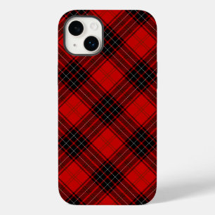 Coque Pour iPhone 14 Plus tartan Wemyss rouge noir carreaux