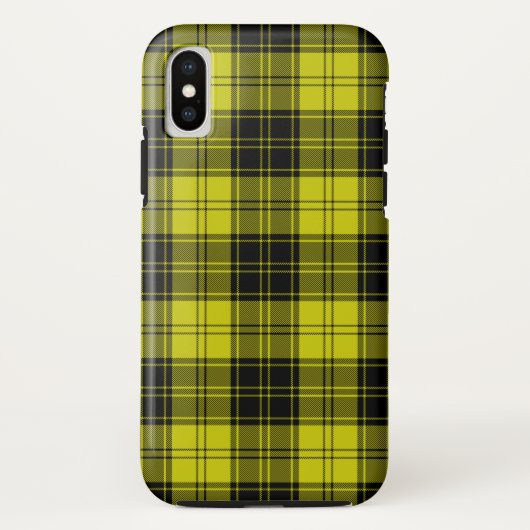 Coques Case-Mate iPhone tartane MacLachlan jaune et noir (Dos)