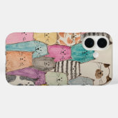 Coques Case-Mate iPhone Tas de chats (Verso (horizontal))